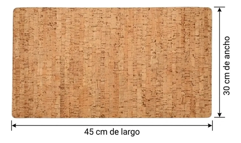 SET 6 INDIVIDUALES DE MESA PACK 6 RECTANGULAR MADERA MARRON - 4