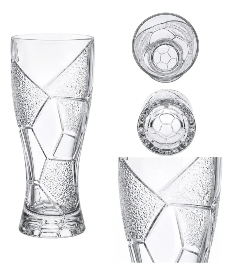 VASO CERVECERO DE BALON MUNDIAL FUTBOL VASO DE CERVEZA BLANCO - 2