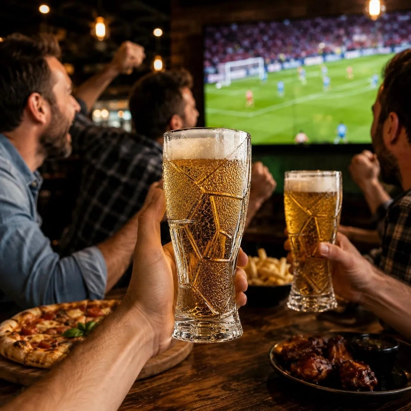 VASO CERVECERO DE BALON MUNDIAL FUTBOL VASO DE CERVEZA BLANCO - 4