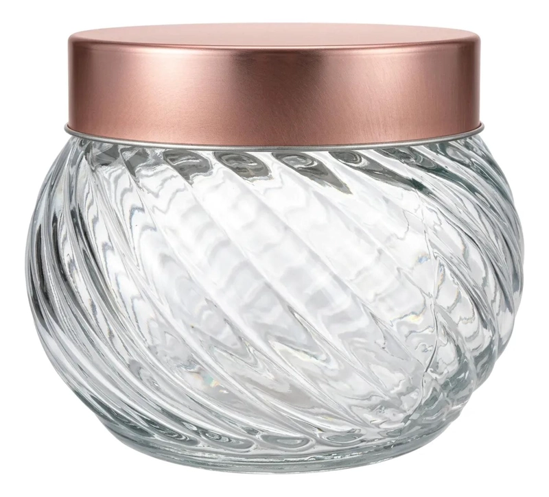 FRASCO CONSERVERO ENVASE VIDRIO CONTENEDOR DE ALIMENTOS 10CM TERRACOTA - 1