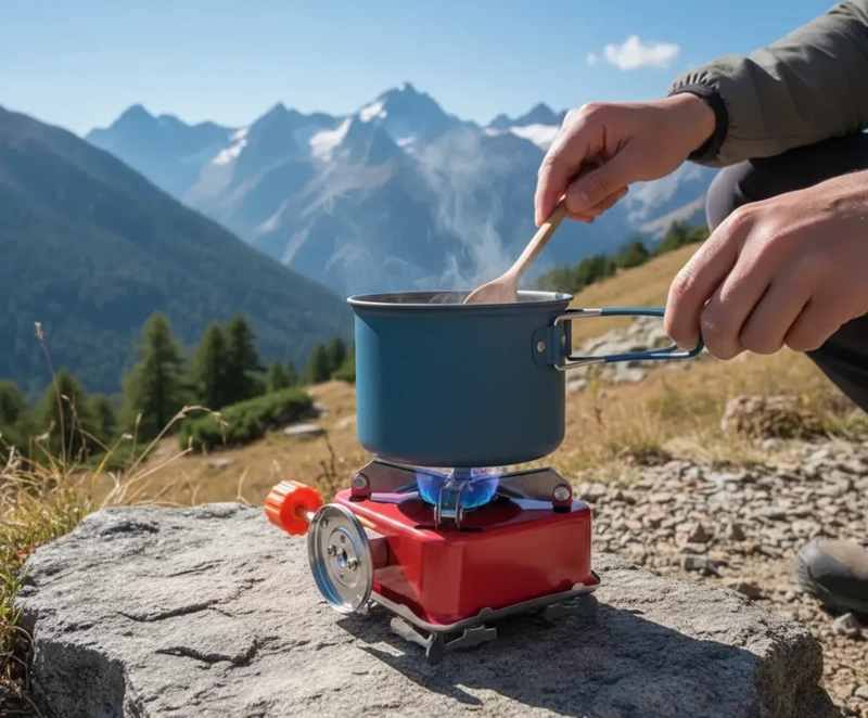 COCINILLA MINI GAS CAMPING TREKKING COCINA PORTATIL A GAS - 2