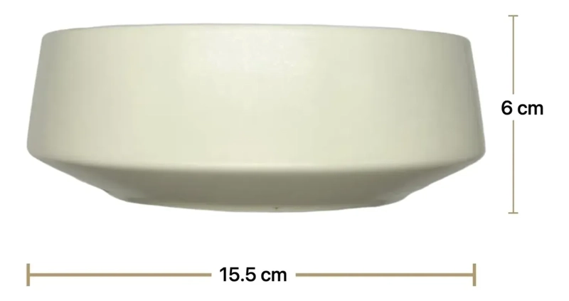 PACK 2 PLATO BOWL SOPERO HOGAR LISO B 6X15CM BEIGE - 3