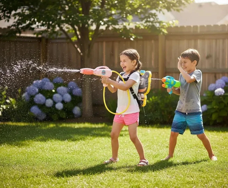MOCHILAS LANZA AGUA PISTOLA LANZA AGUA LANZADOR DE AGUA TAMAÑO 1 - 3