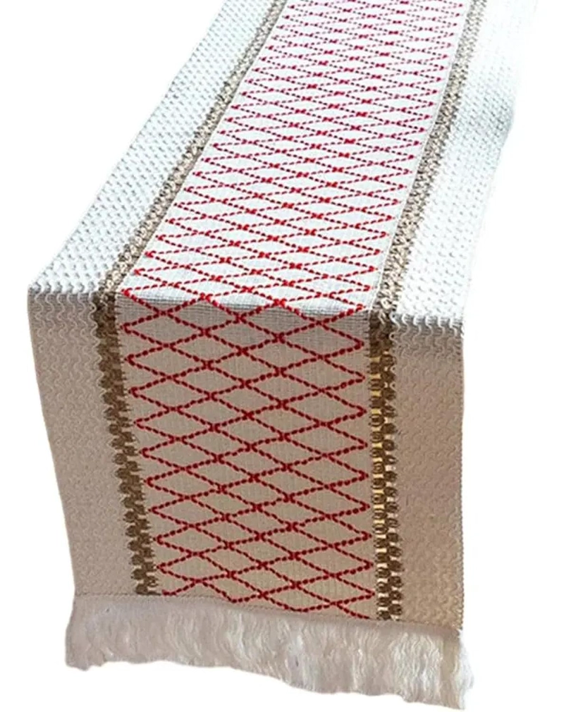 MANTEL CAMINO DE MESA RECTANGULAR YUTE MALLA 180X30CM TAMAÑO 0 MALLA - 2