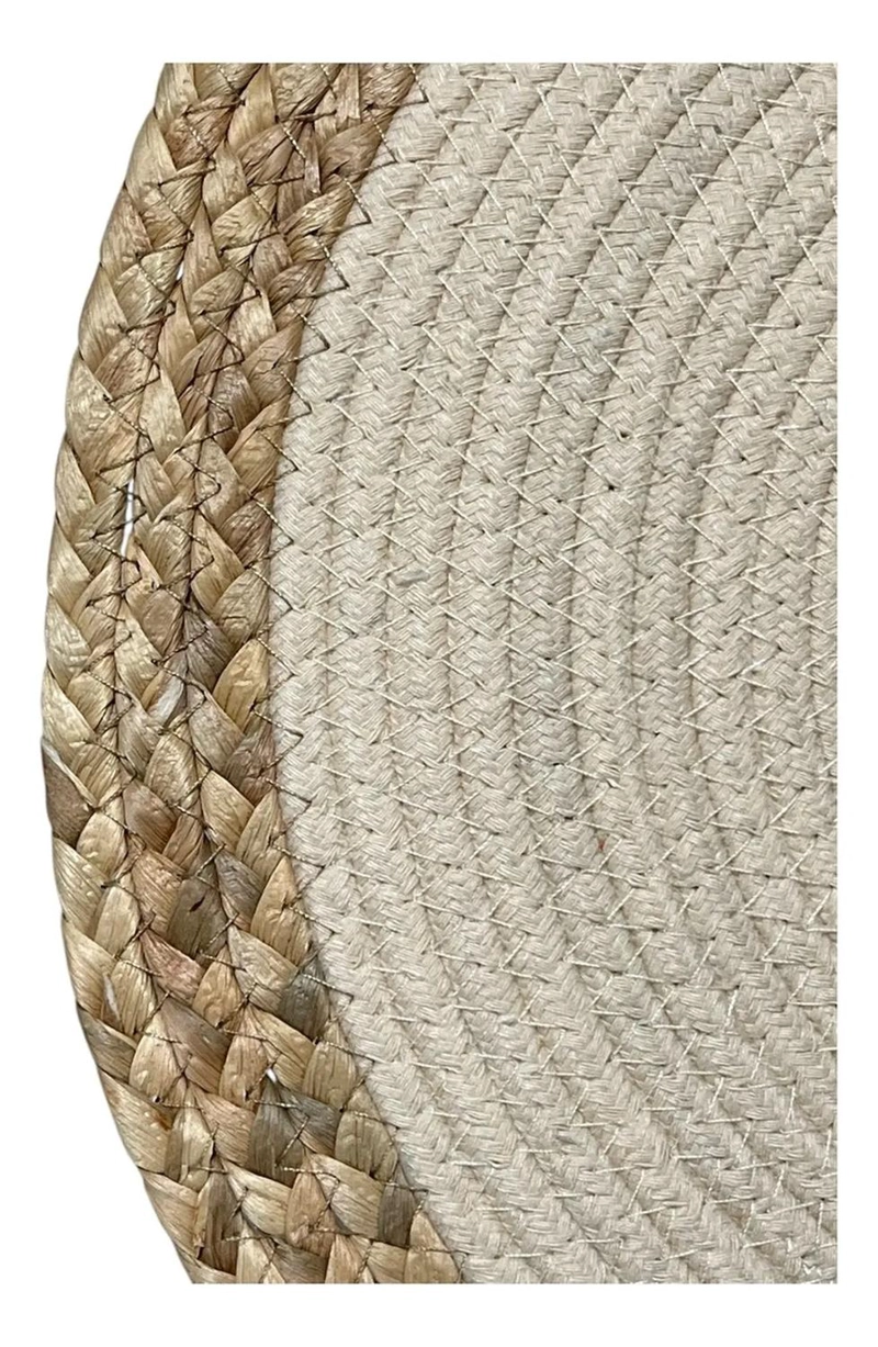 INDIVIDUAL MANTEL DE MESA INDIVIDUAL MIMBRE BLANCO BEIGE - 3
