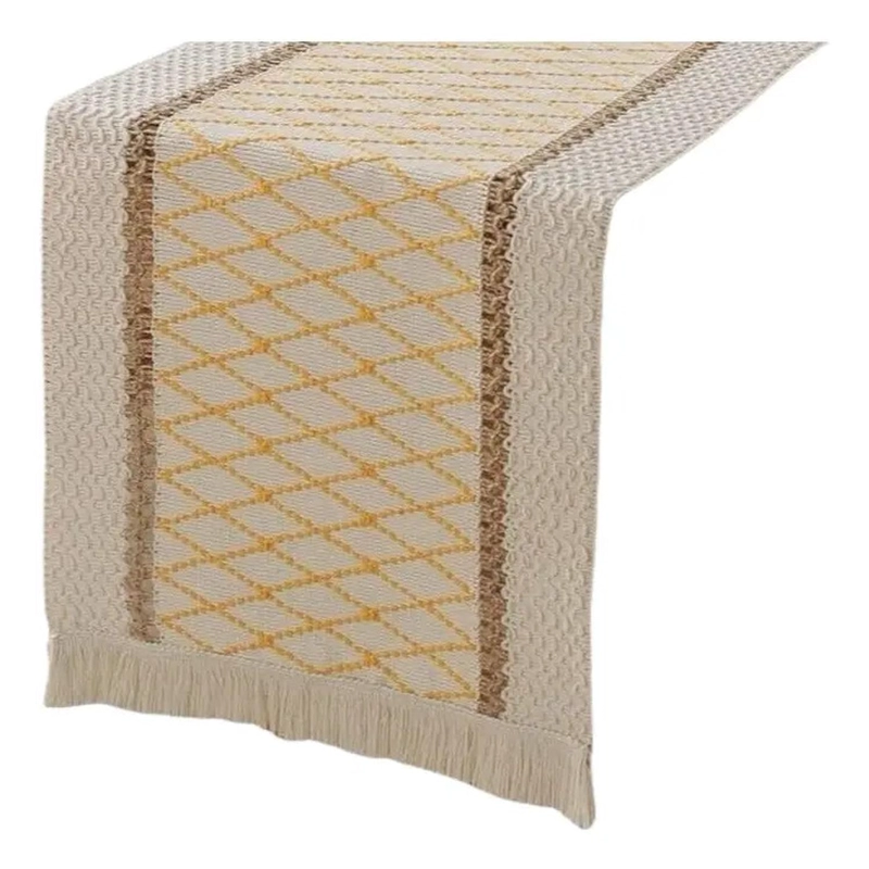 MANTEL CAMINO DE MESA RECTANGULAR YUTE MALLA 180X30CM MALLA - 1