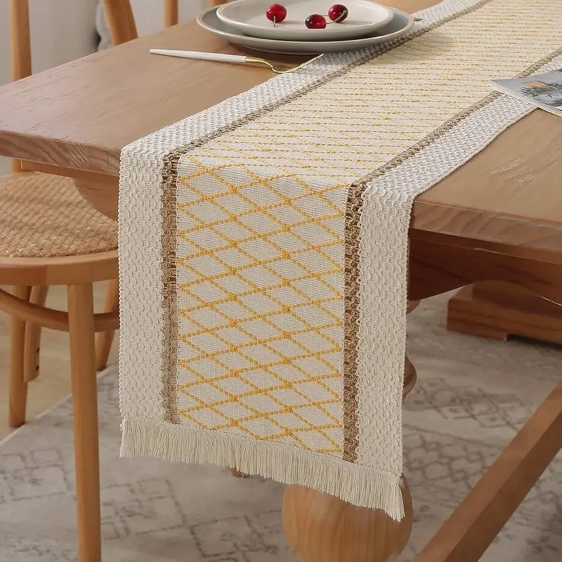 MANTEL CAMINO DE MESA RECTANGULAR YUTE MALLA 180X30CM MALLA - 2