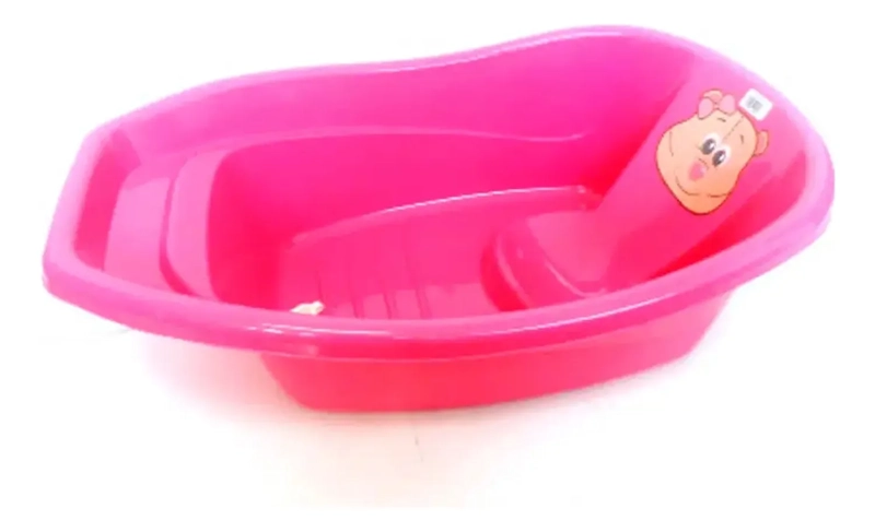 TINA BEBE BAÑERA DE BEBE ANATOMICA PLASTICA SENCILLA COLORID LISA - 1