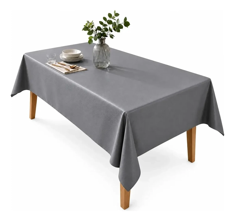 MANTEL DE HULE MESA RECTANGULAR DISEÑO LISO 140X220CM - 1