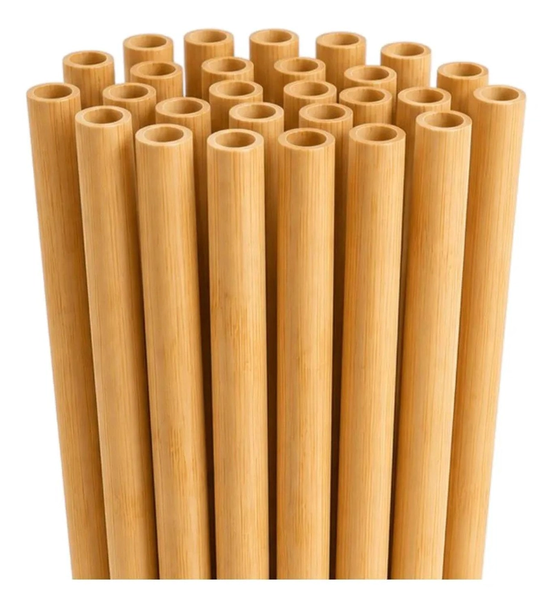 PACK 50 BOMBILLAS DE BAMBU BEIGE REUTILIZABLES 20CM BEIGE - 1
