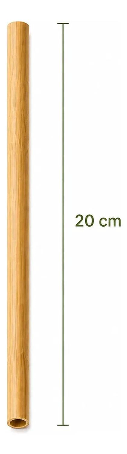 PACK 50 BOMBILLAS DE BAMBU BEIGE REUTILIZABLES 20CM BEIGE - 3