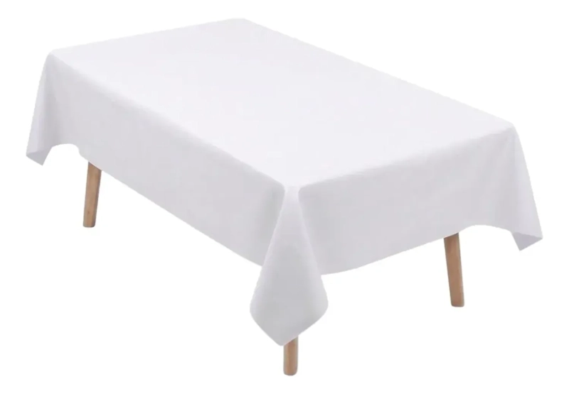 MANTEL DE HULE MESA RECTANGULAR DISEÑO LISO 140X180CM TAMAÑO 0 - 1