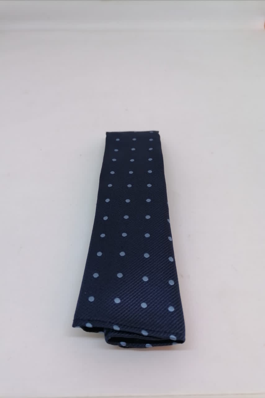 CORBATA MICROFIBRA UA-KIPA AZUL CON PAÑUELO - 3