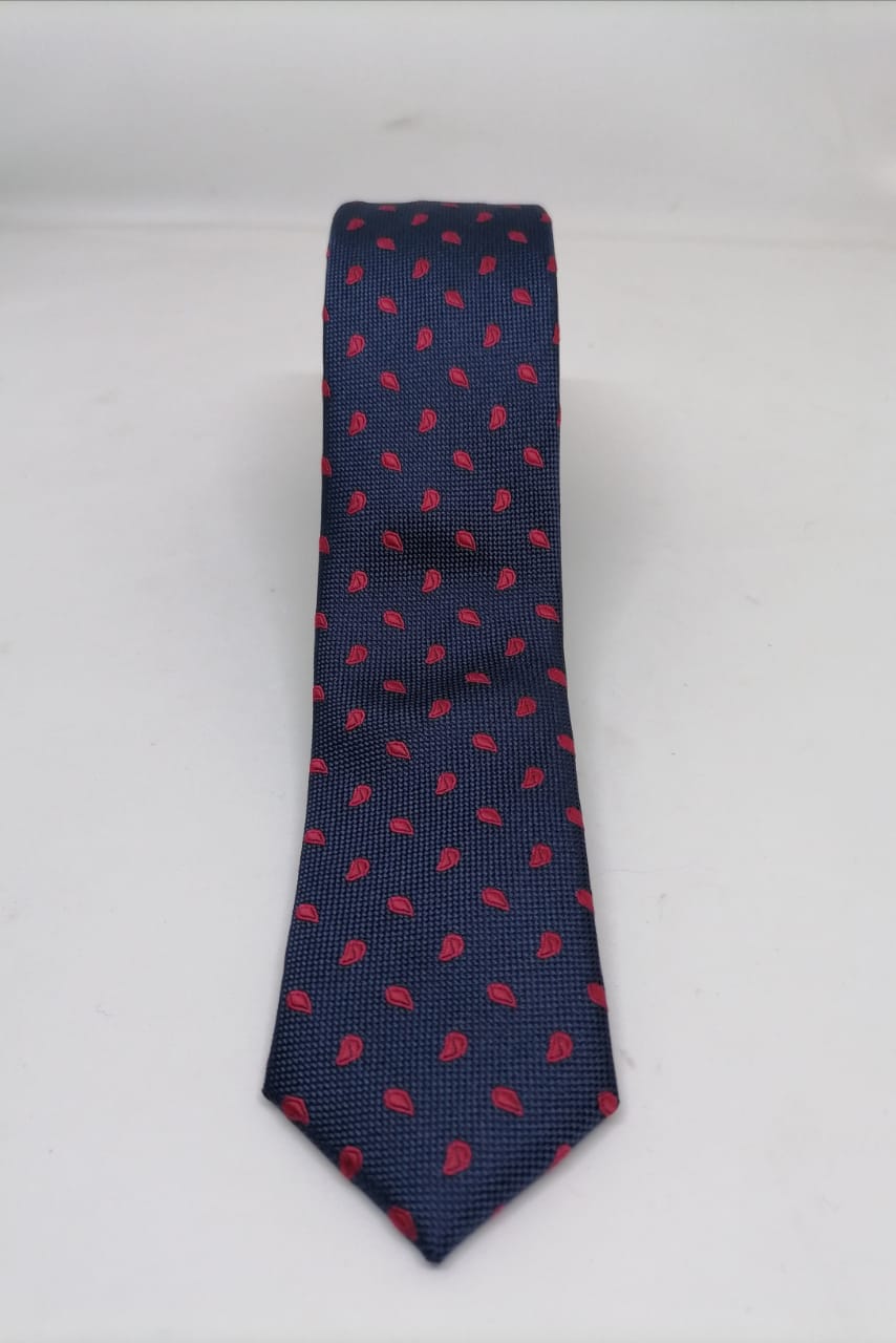 CORBATA MICROFIBRA UA-KIPA AZUL CON PAÑUELO - 3