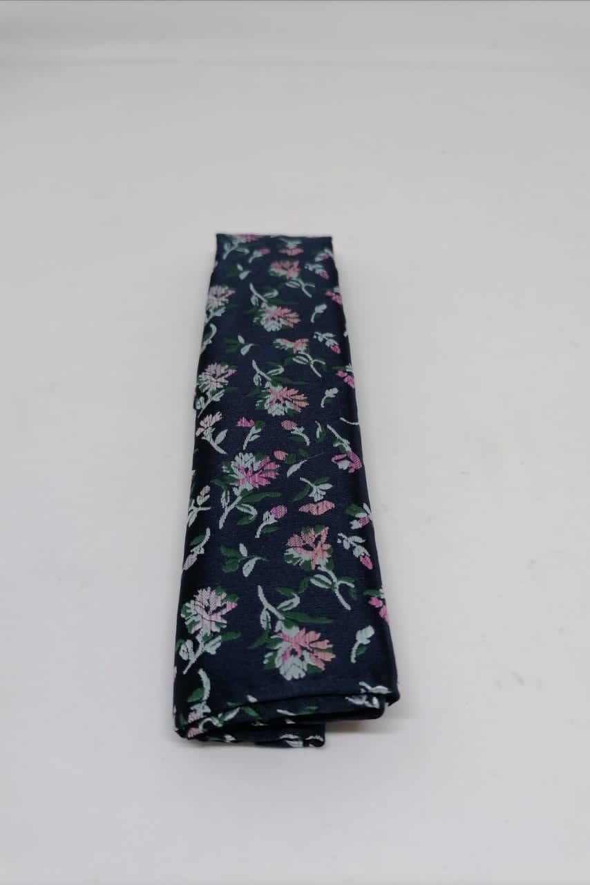CORBATA MICROFIBRA UA-KIPA AZUL CON PAÑUELO - 3