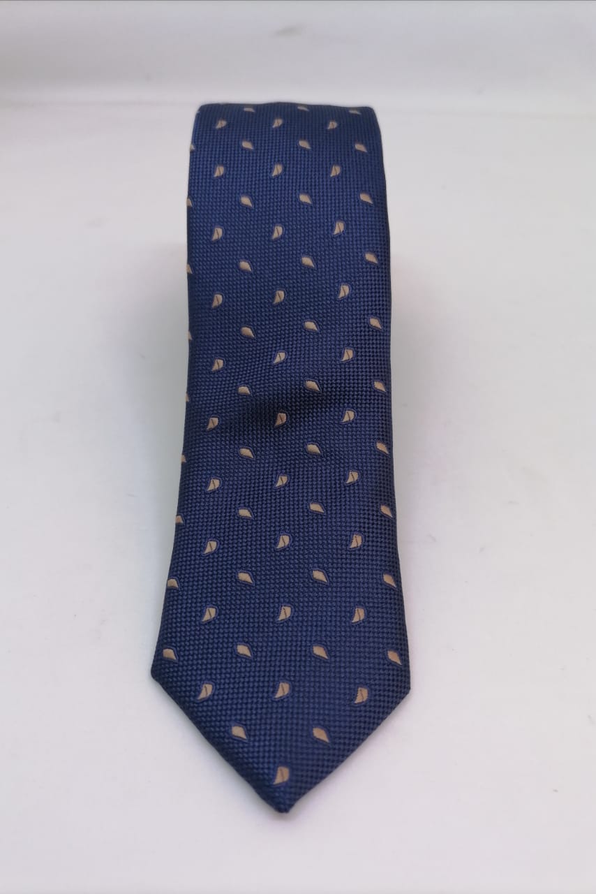 CORBATA MICROFIBRA UA-KIPA AZUL CON PAÑUELO - 4