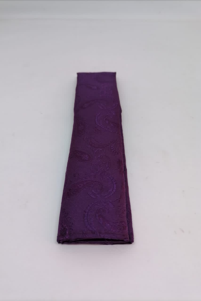 CORBATA MICROFIBRA UA-KIPA VIOLETA CON PAÑUELO - 3