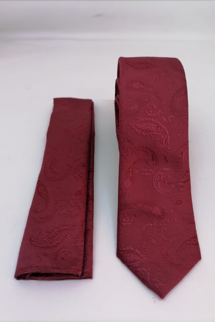 CORBATA MICROFIBRA UA-KIPA BURDEO CON PAÑUELO - 1