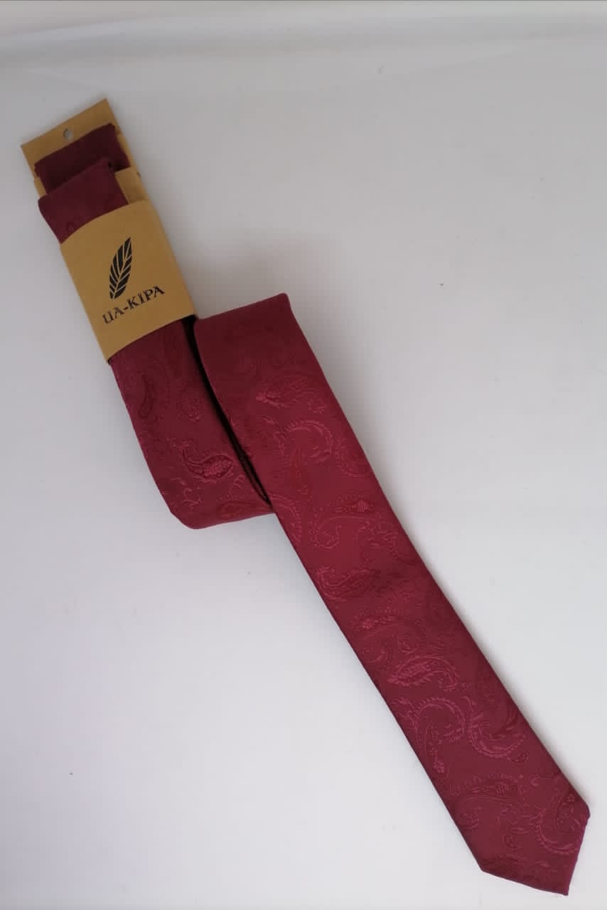 CORBATA MICROFIBRA UA-KIPA BURDEO CON PAÑUELO - 2