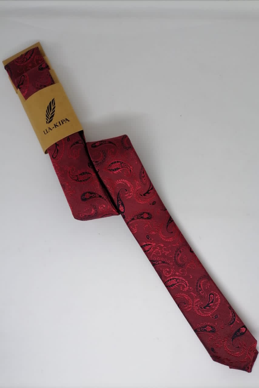 CORBATA MICROFIBRA UA-KIPA BURDEO CON PAÑUELO - 2
