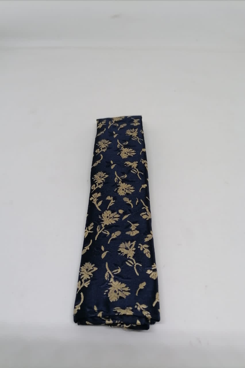 CORBATA MICROFIBRA UA-KIPA AZUL CON PAÑUELO - 3