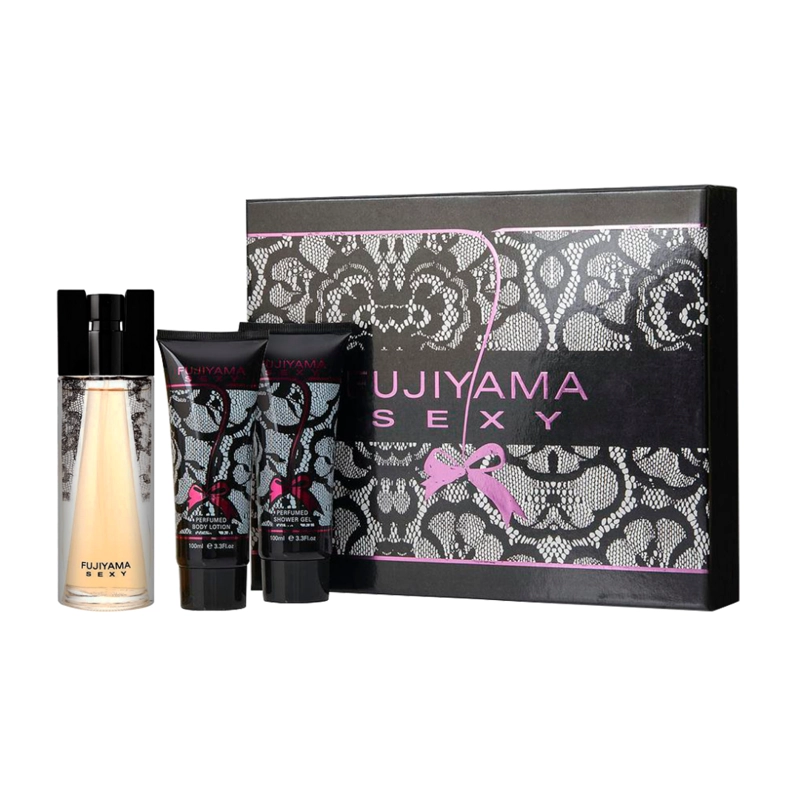 FUJIYAMA SEXY ESTUCHE EDT 100ML + LOCION 100ML + GEL 100ML - 1