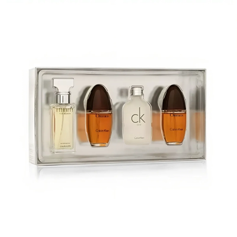 SET ESTUCHE CALVIN KLEIN MINI 15ML X 4 ETERNITY UNISEX EDP +OBSESSION EDP+CK ONE EDT+OBSESSION EDP - 1