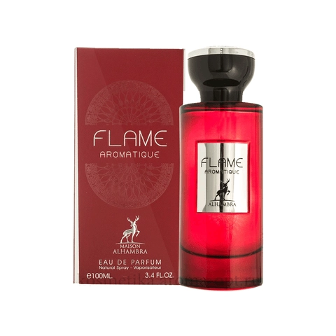 PERFUME MAISON ALHAMBRA FLAME AROMATIQUE UNISEX EDP 100 ML - 1