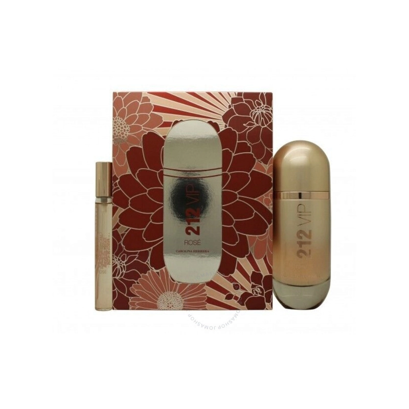 PERFUME CAROLINA HERRERA 212 VIP ROSE ESTUCHE MUJER EDP 80ML + 10ML - 1