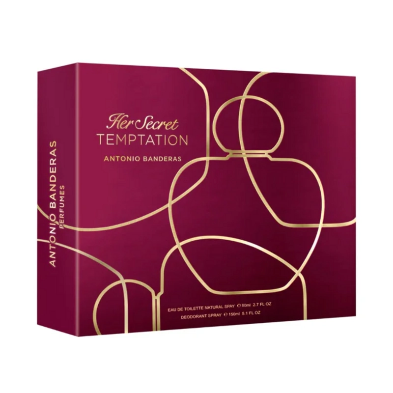 ANTONIO BANDERAS HER SECRET TEMPTATION ESTUCHE EDT 80ML+DESODORANTE 150ML - 1