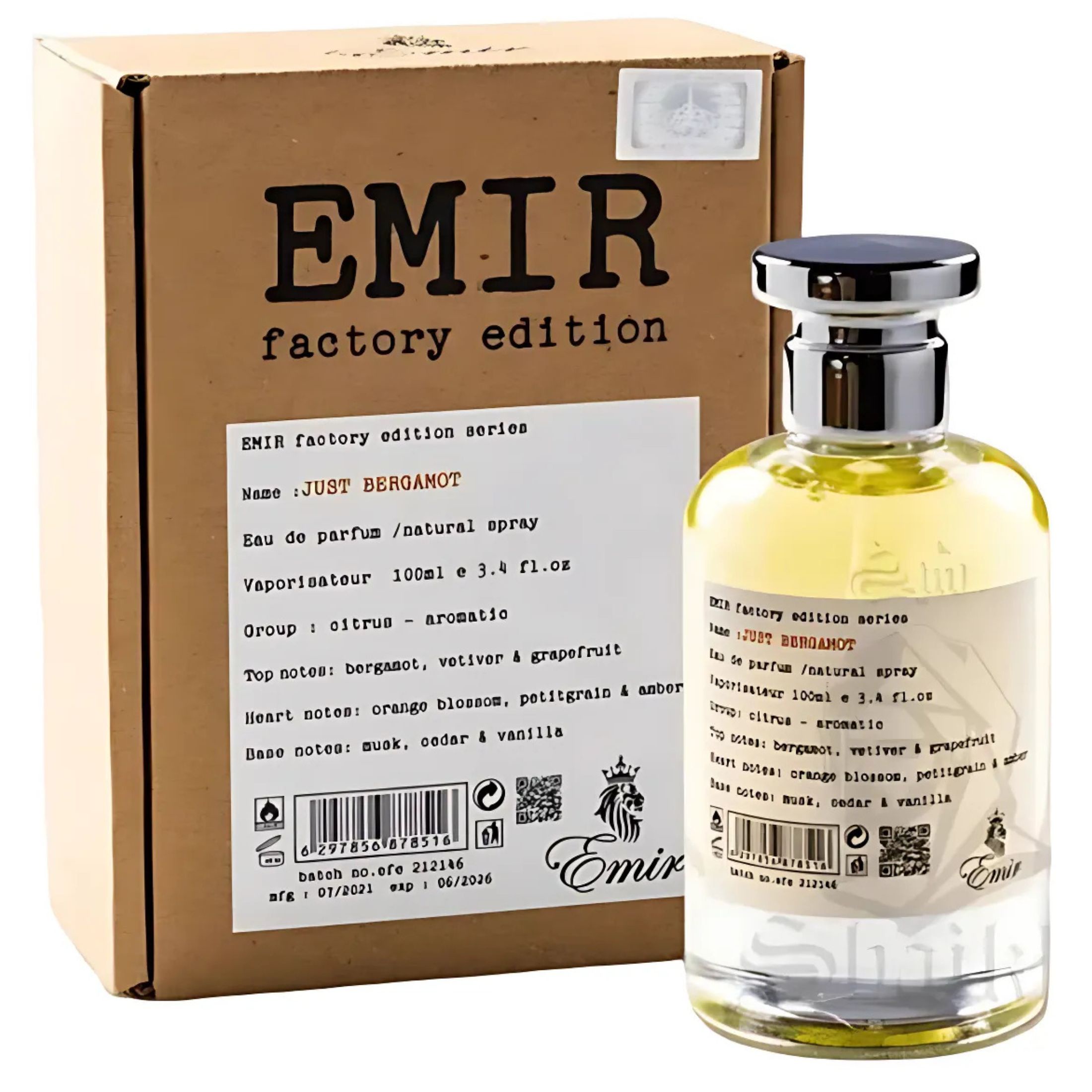 PARIS CORNER JUST BERGAMOT EMIR FACTORY EDITION EDP 100ML - 1