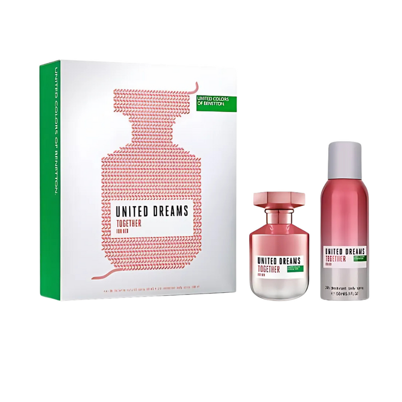 BENETTON UNITED DREAMS TOGETHER FOR HER ESTUCHE EDT 80ML+DESODORANTE 150ML - 1