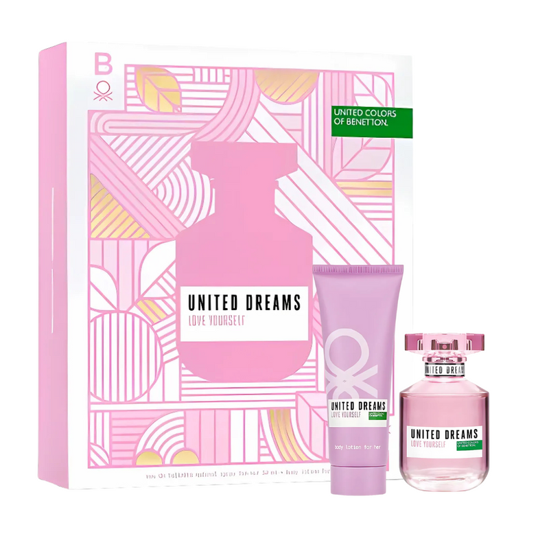 BENETTON UNITED DREAM LOVE YOURSELF ESTUCHE EDT 50ML+LOCION 75ML - 1