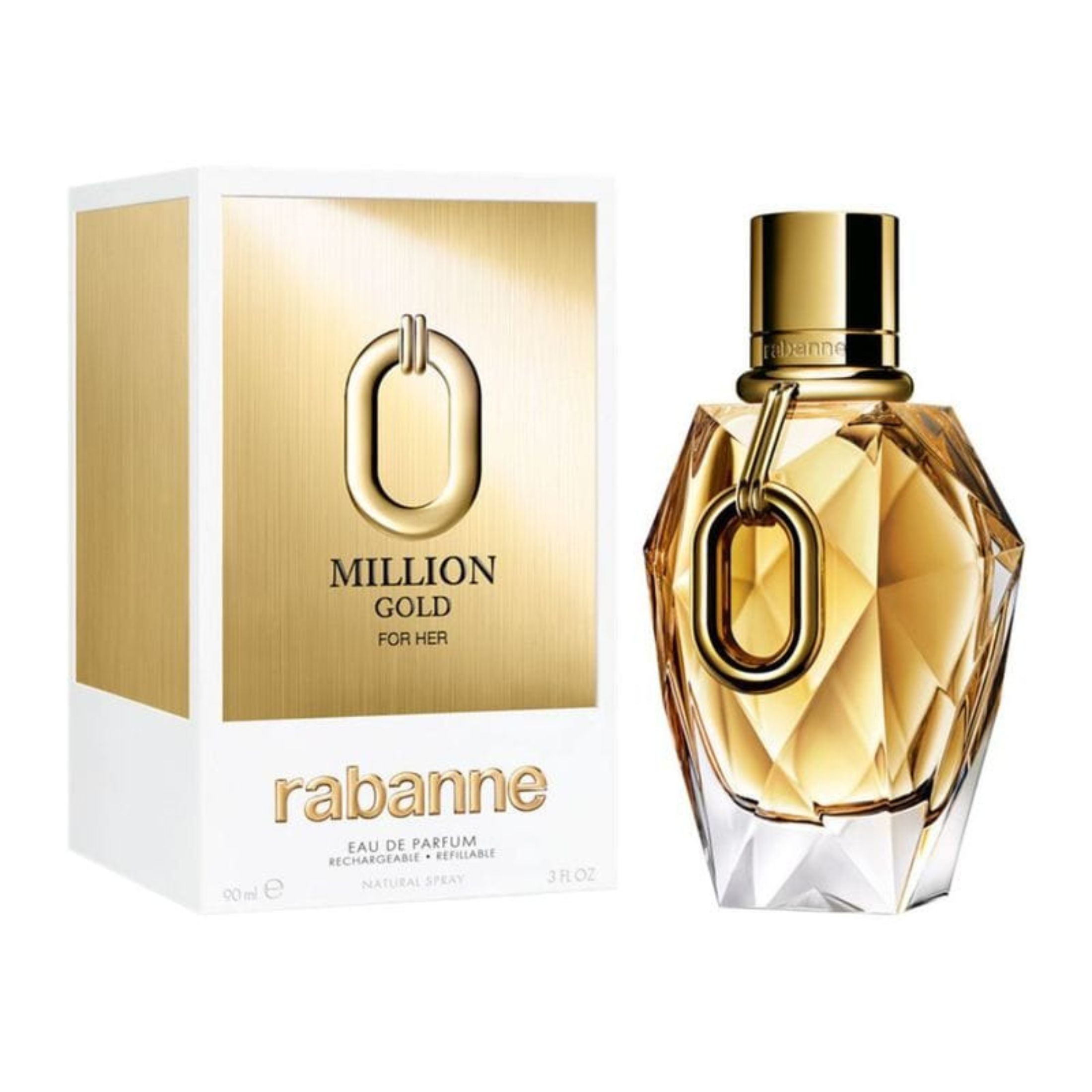 PACO RABANNE MILLION GOLD FOR HER EDP 90ML RECARGABLE - 1