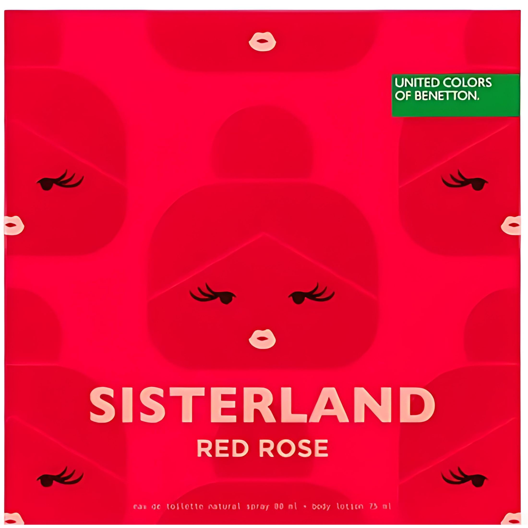 BENETTON SISTERLAND RED ROSE ESTUCHE EDT 80ML+LOCION 75ML - 1