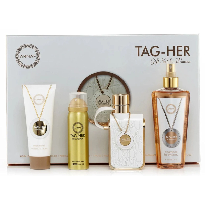 ARMAF TAG HER ESTUCHE EDP 100ML + LOCION 100ML + DEO 50ML+ BODY MIST 250ML - 1