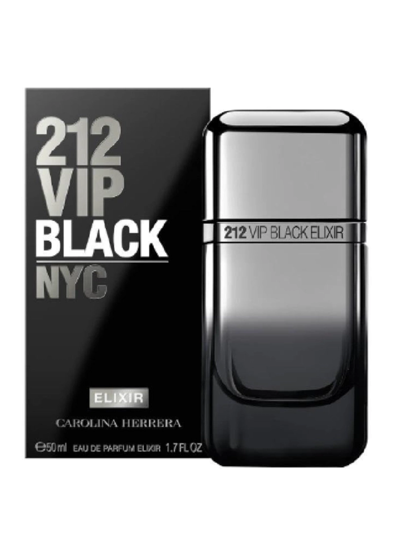 CAROLINA HERRERA 212 VIP BLACK NYC ELIXIR HOMBRE EDP 50ML - 1