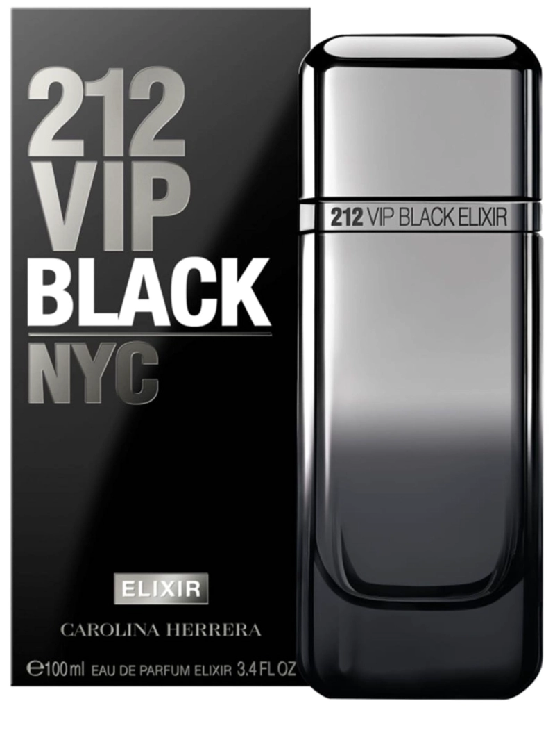 CAROLINA HERRERA 212 VIP BLACK ELIXIR EDP 100ML - 1