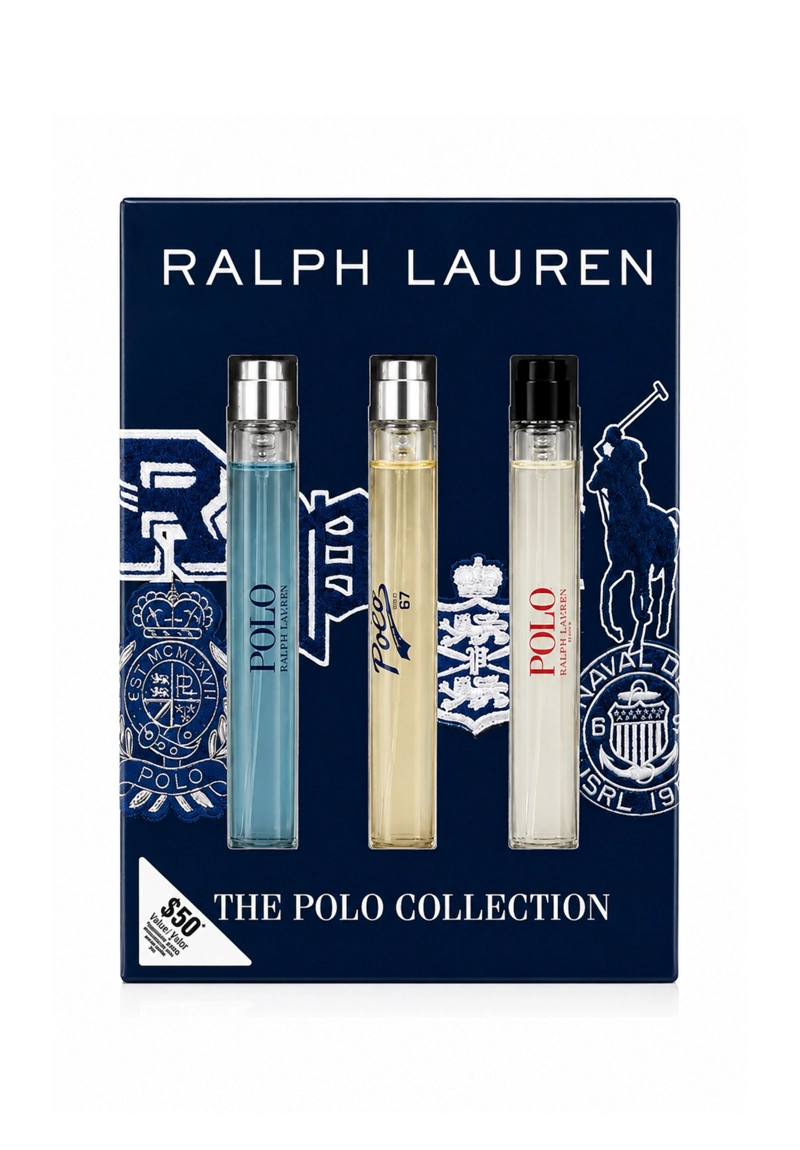 RALPH LAUREN MINI ESTUCHE3 PZAS  POLO RED EDT 10ML+POLO 67 EDT 10ML+POLO BLUE EDT 10ML - 1