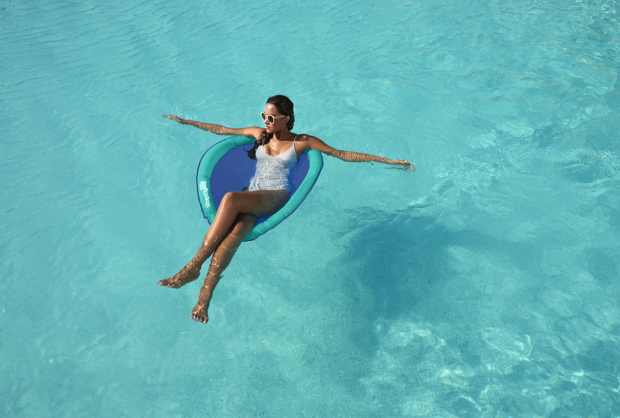 Swimways Spring Float Papasan Nueva Vávula - 7