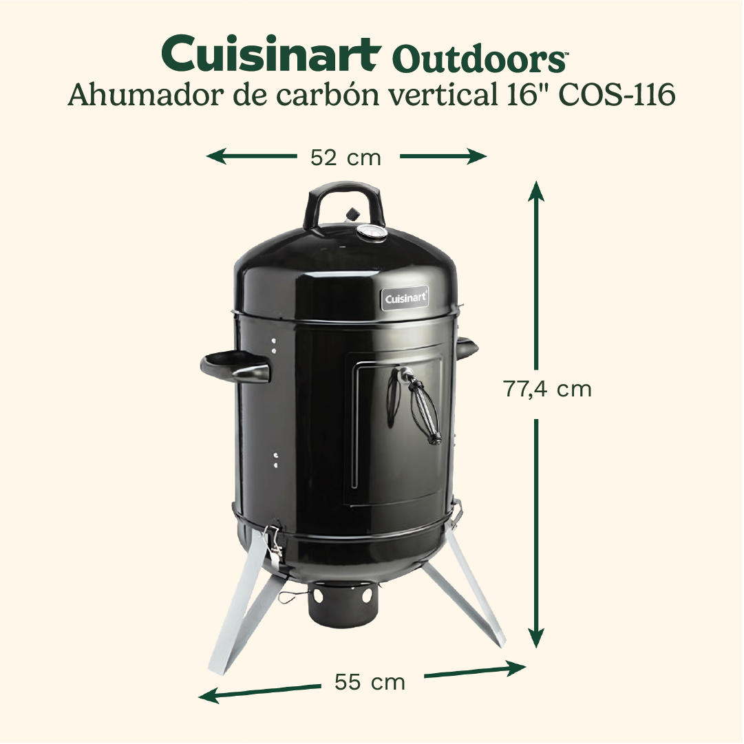 AHUMADOR DE CARBÓN VERTICAL 16' COS-116 - 5