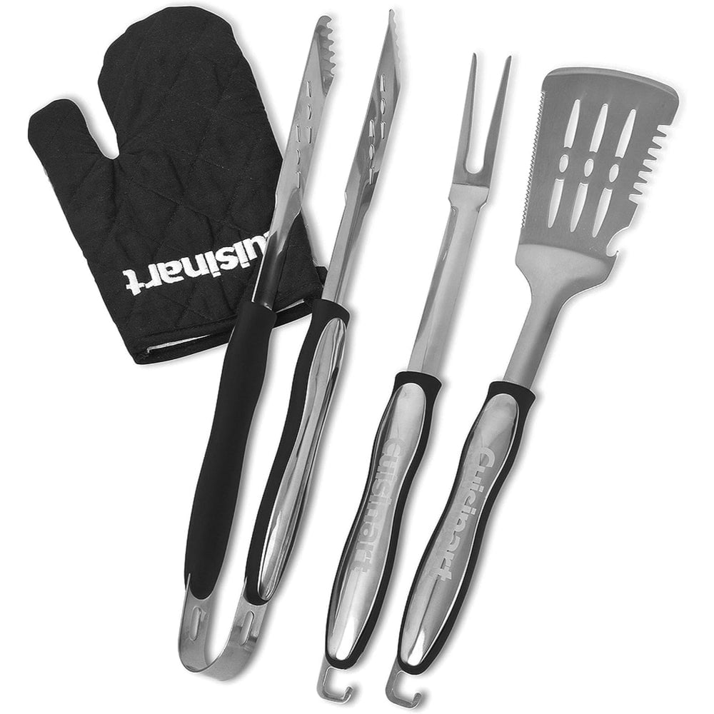 JUEGO DE UTENSILIOS PARA BBQ DE 3 PIEZAS + GUANTE CGS-134BL DE CUISINART® - 1