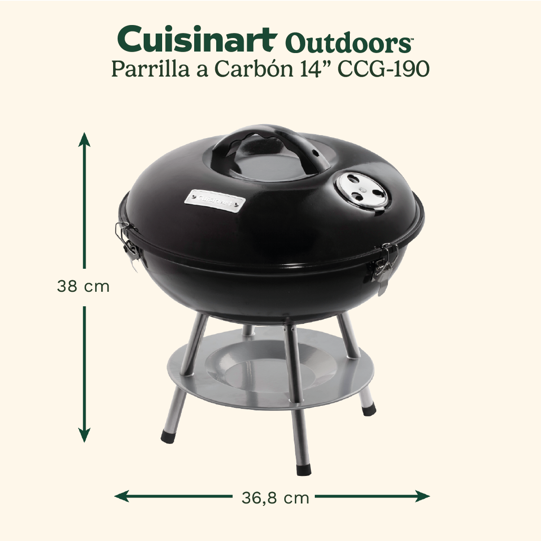 PARRILLA A CARBÓN 14' CCG-190 CUISINART - 3