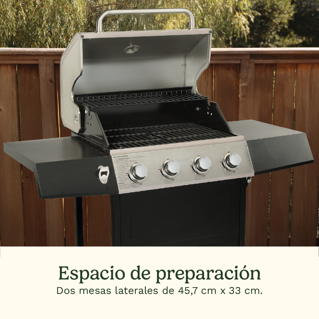 PARRILLA A GAS DE 4 QUEMADORES CGG-7400 CUISINART - 8