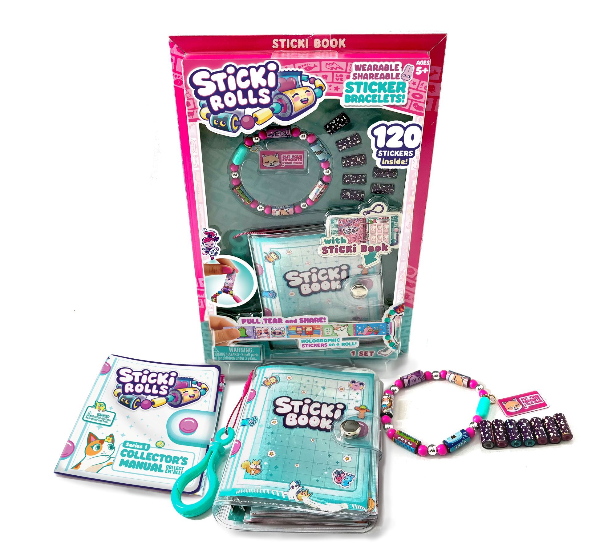 STICKI ROLLS SET 1 BRAZALETE + LIBRO DE COLECCIÓN - 2
