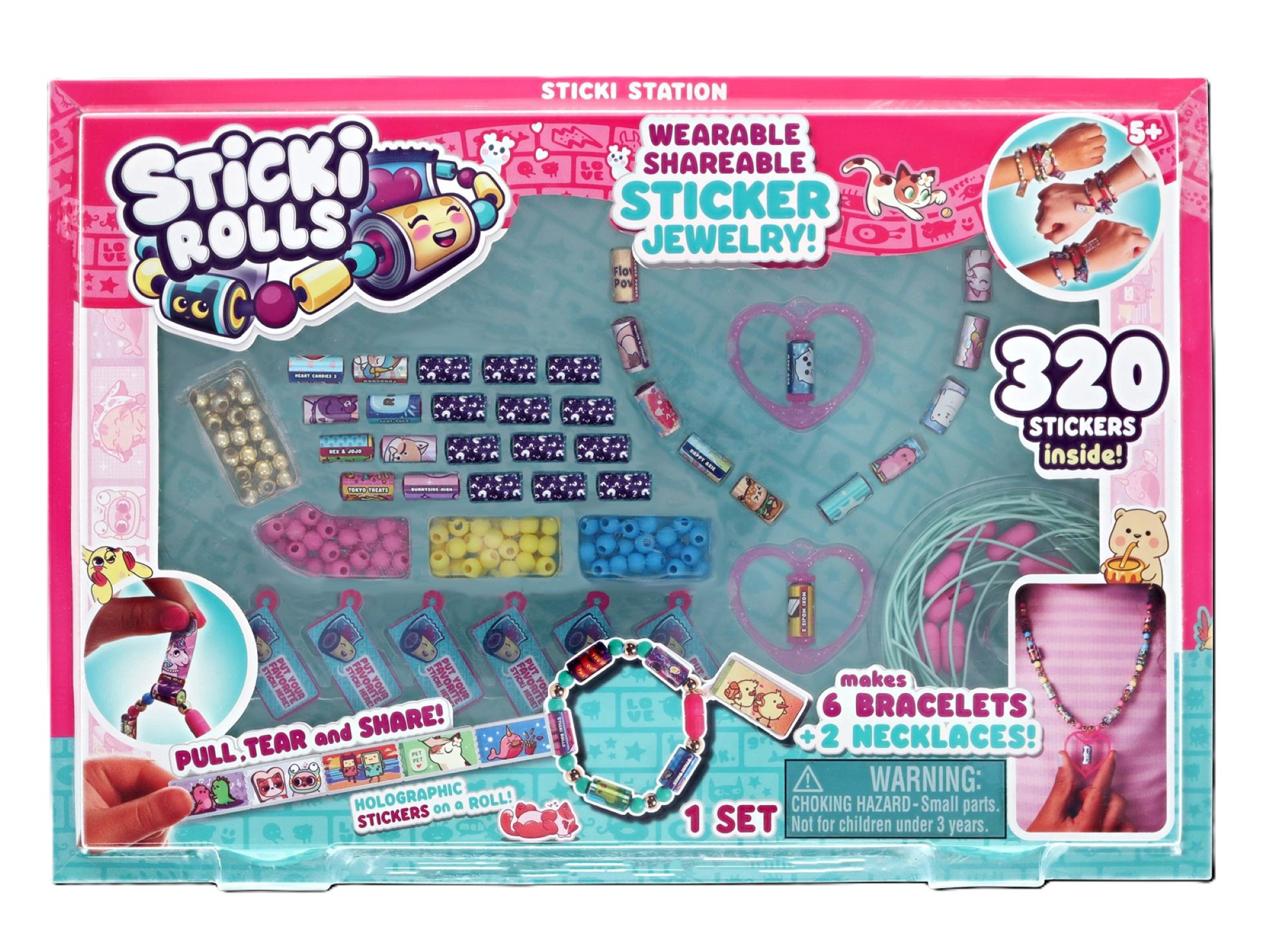PULSERAS STICKI ROLLS - KIT DE JOYERÍA DE JUGUETE - 1