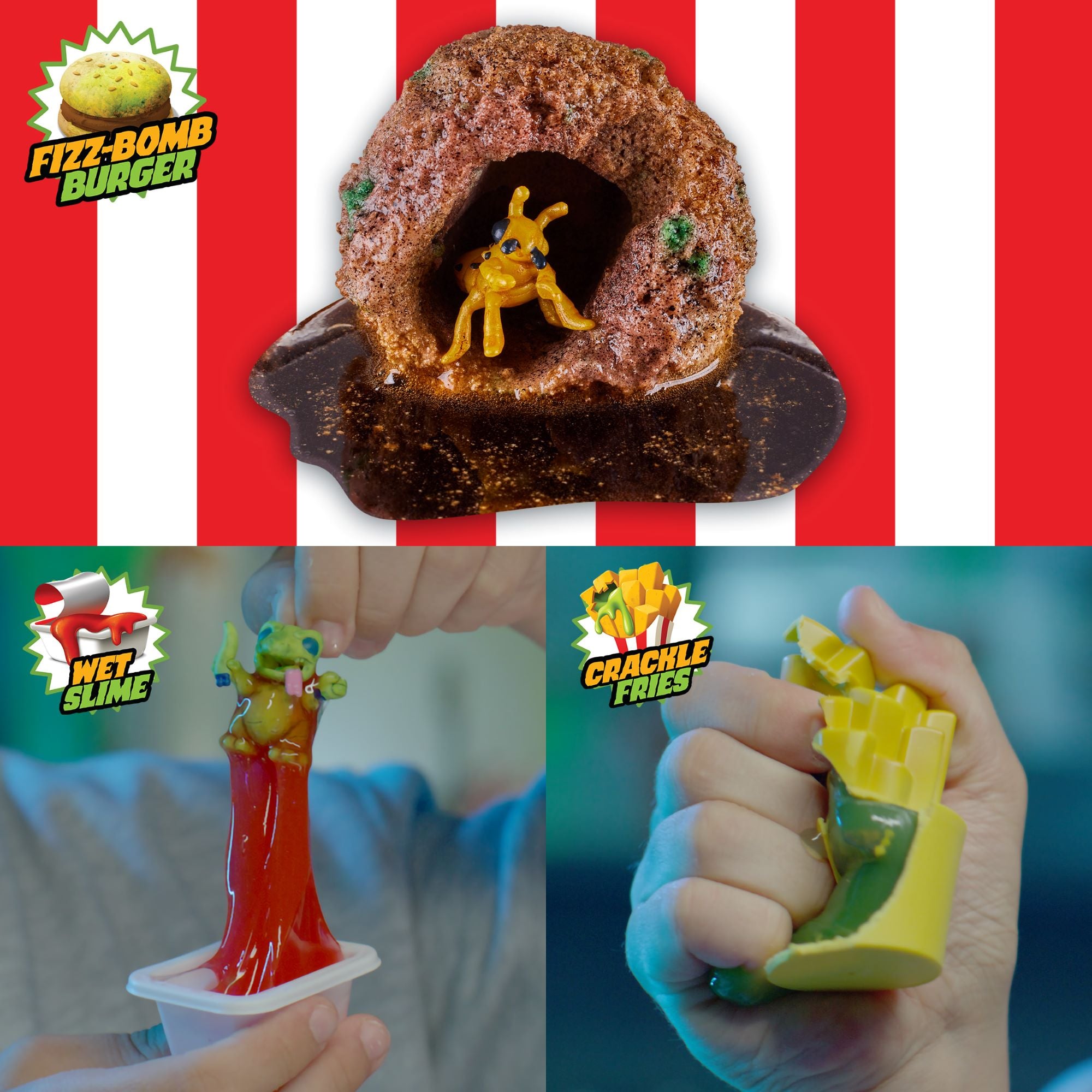 TERROR FRIED JUEGO CAJA HAMBURGUESA 3 - 6