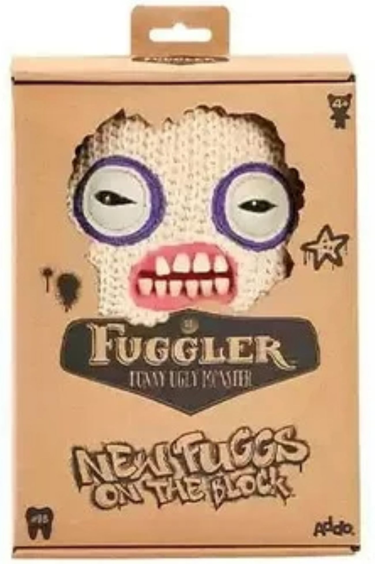 PELUCHE FUGGLERS ON THE BLOCK MR NEEDLES CREAM - 2