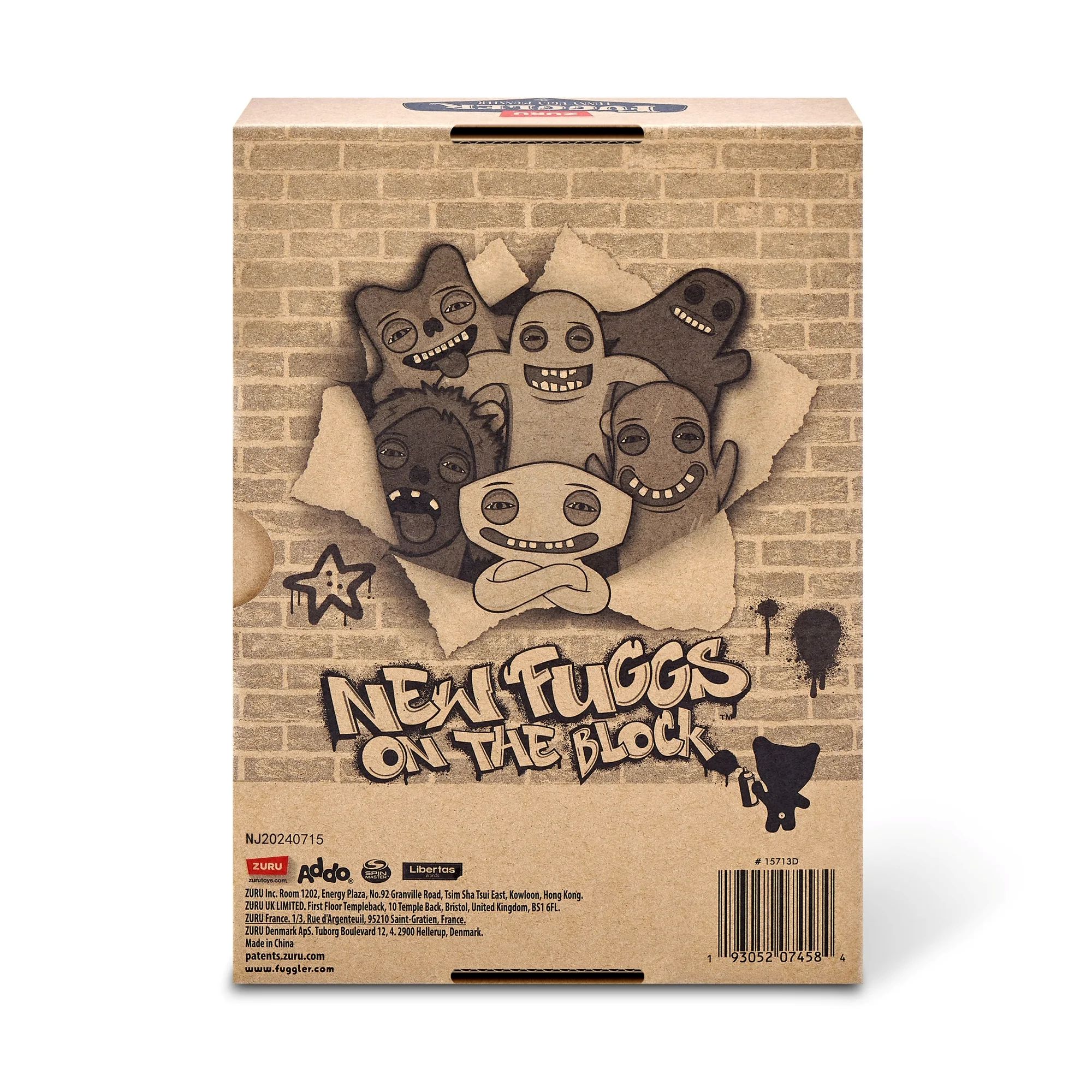PELUCHE FUGGLERS ON THE BLOCK SIR SLODGE A LOT BROWN - 3