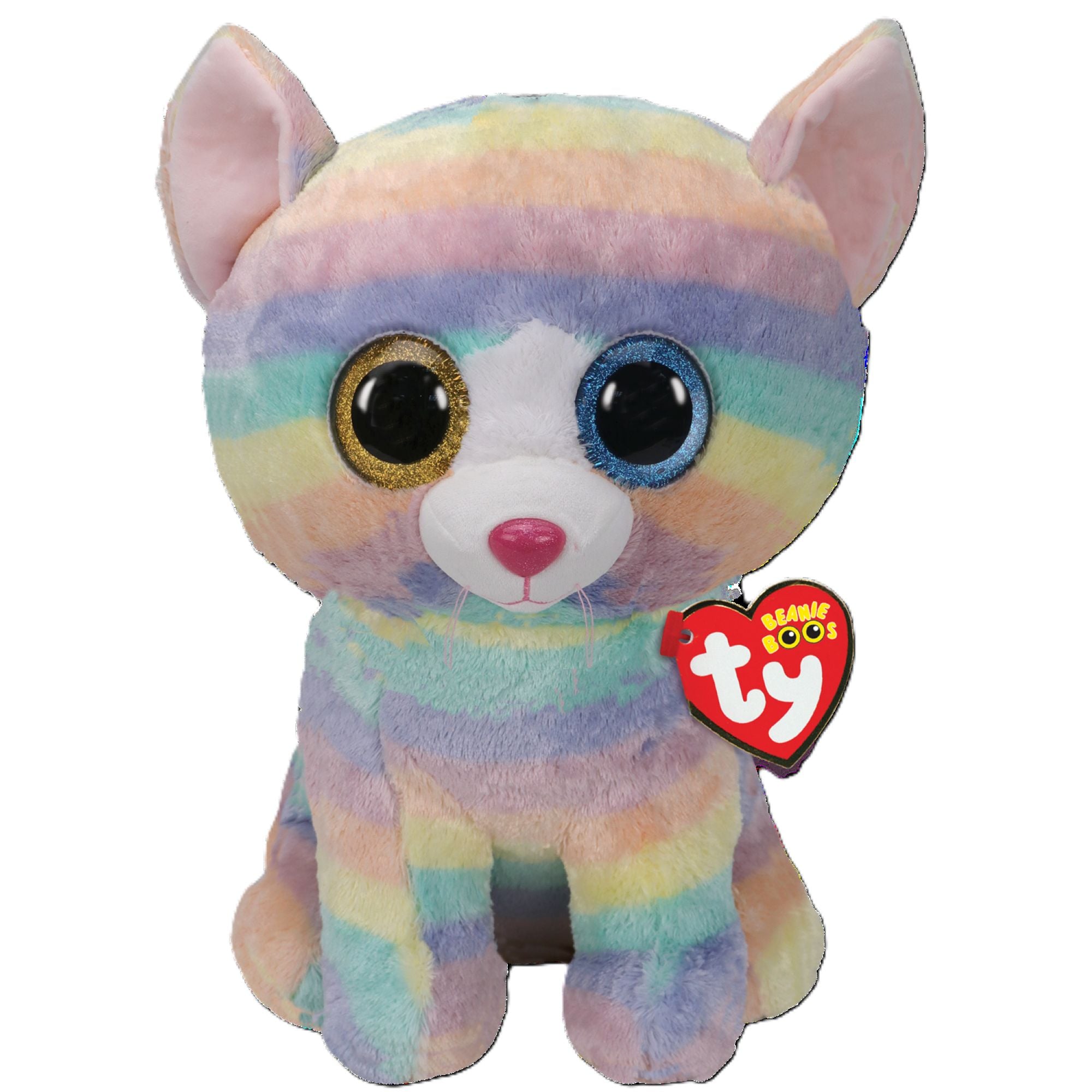 PELUCHE TY BEANIE BOOS HEATHER GATO UNICORNIO GRANDE - 1